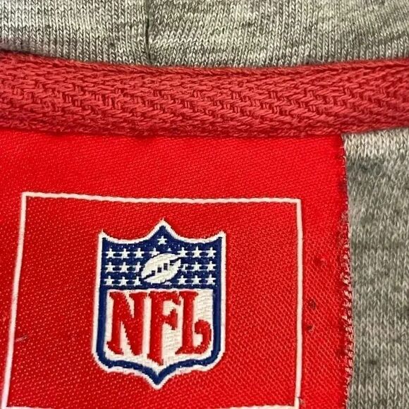 Authentic NFL 49ers Gray Long Sleeves Unisex Hoodie Sweatshirt SZ L 
#1246 - Picture 11 of 13